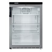 Front view of the Liebherr FKvesf 1803 6.3 cuft Undercounter Glass Door Display Chiller, 180 Litres
