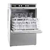 Front view of the Hobart Ecomax G404W-12B 390mm Basket Compact Glasswasher, 16 Pint Capacity 