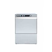 Front view of the Adler AD50-DP 500mm Basket Dishwasher With Drain Pump & Chemical Pump, 18 Plates