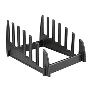 Hygiplas GG699 Hygiplas Black Plastic Chopping Board Rack Large