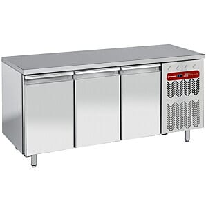 Diamond TP3B/H-R2 3 Door Stainless Steel Freezer Counter, 550 Litres