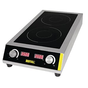 Buffalo Heavy Duty Double Induction Hob 7kW - GF239