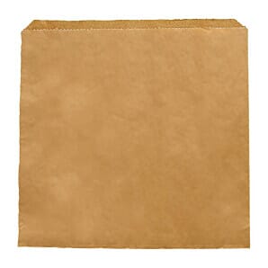 Vegware DX575 Compostable Paper Sandwich Bags Kraft - 10x10" (Pack of 1000)
