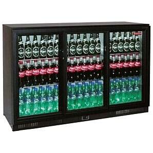 Diamond TABS3/D-N2 Sliding Glass Triple Door Back Bar Bottle Cooler, 300 Litres