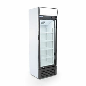 Arctica HEF957 Glass Single Door Black Upright Display Refrigerator, 278 Litres