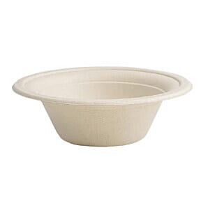 Vegware DX581 Compostable Nourish Moulded Fibre Bowl Natural 12oz/340ml (Pack of 500)