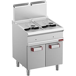 Diamond G7/F28A7-N Double Basket Freestanding Gas Fryer on Closed Cupboard