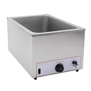 Hamoki BM-205T Bain Marie Electric Wet Heat Depth with Drain Tap, 250mm