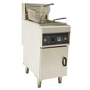 Hamoki DF-28L Free Standing Single Tank / Double Basket Electric Fryer, 2 x 9kW