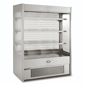 Foster FMSLIM1500NG/18-158 Slimline Multideck with Nightblind and Glass End Panels, 1500mm