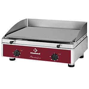 Diamond PLANCHA/2EL-N Smooth Top Electric Cooking Surface Hot Plate