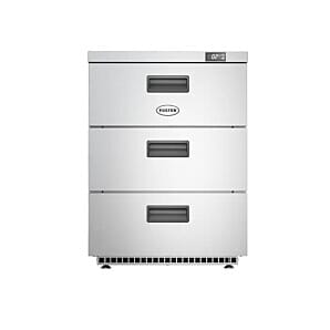 Foster HR150/3D/13-106 3 Drawer Undercounter Cabinet Refrigerator, 150 Litres