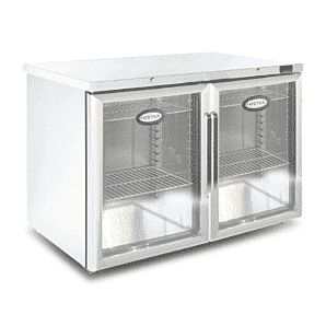 Foster HR360/13-251 Glass Double Door Undercounter Refrigerated Cabinet, 360 Litres
