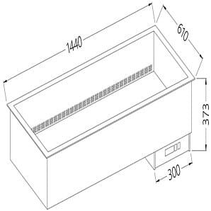 Diamond DI/BX15-PSC Dried up Electric Bain Marie, 4 x 1/1 GN