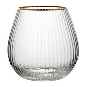 Utopia CZ044 Hayworth Stemless Gin Gold Rim Glasses 650ml (Pack of 6)