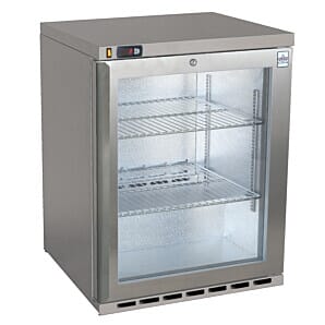 Osborne 160ES GSS eCold Single Door Stainless Steel Undercounter Fridge, 110 Litres