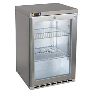 Osborne 180ES GSS eCold Single Door Stainless Steel Undercounter Fridge, 139 Litres