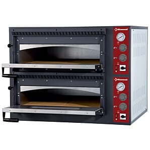 Diamond EFP/66R-M Stainless Steel Electric Pizza Oven, 2 x 6 Pizzas