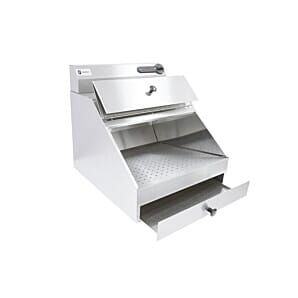 Parry 1925 Stainless Steel Electric Countertop Chip Scuttle, 0.3kW