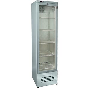 Osborne 197ES GSS INT eCold Single Door Stainless Steel Upright Fridge, 196 Litres