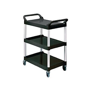 Rubbermaid Compact Utility Trolley Black - J818