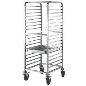 Diamond CG220/B Stainless Steel Plate Trolley, 20 x 2/1 GN