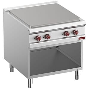 Diamond E9/STA8-N 1 Whole Plate Freestanding Electric Range Cooker on Neutral Open Cupboard, 14kW