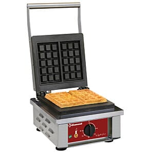 Diamond GB-3X5/N Electrical Waffle Iron, 2 Piece Capacity