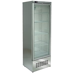Osborne 267ES GSS eCold Single Door Stainless Steel Upright Fridge, 315 Litres