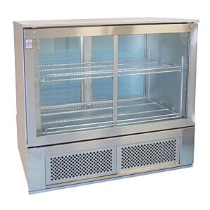 Osborne 276ES GSS Single Door Stainless Steel Compact Undercounter Fridge, 290 Litres