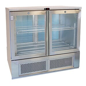 Osborne 276ES SLIM GSS Single Door Stainless Steel Slimline Undercounter Fridge, 290 Litres