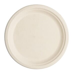 Vegware DX583 Compostable Nourish Moulded Fibre Plate Natural 9"/226mm (Pack of 500)