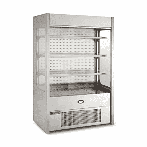 Foster FMSLIM1200NG/18-153 Slimline Multideck with Nightblind and Glass End Panels, 1200mm
