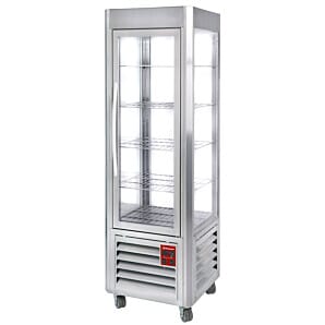 Diamond SNE/GN-A5-R2 Stainless Steel Panoramic Ventilated Display Refrigerator, 360 Litres