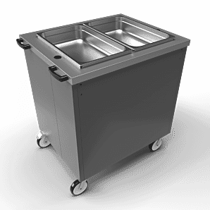 Moffat 2FBM Focus Mobile Hot Cupboard & Dry Heat Bain Marie, 2 x 1/1 GN