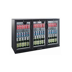 Hamoki LG-320H Triple Door Hinged Bar Bottle Cooler, 320 Litres