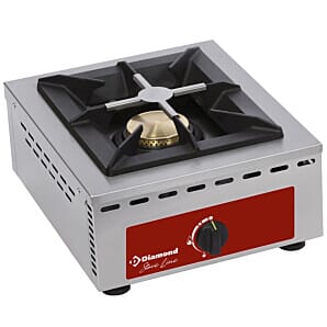 Diamond RF1G/Q 1 Burner Countertop Gas Range Cooker, 7kW