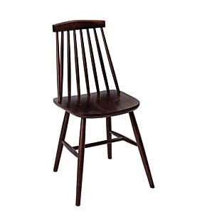 Fameg Farmhouse Angled Side Chairs Walnut Effect (Pack of 2) - DC352