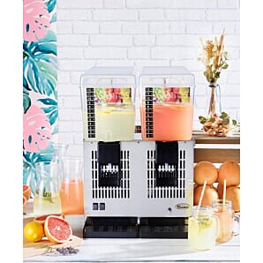 Front view of the Santos 34-2A Cold Drinks Dispenser, 24 Litres