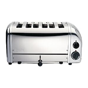Dualit Bun Toaster 6 Bun Metallic Silver 61028 - CD388