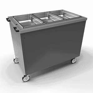 Moffat 3FBM Focus Mobile Hot Cupboard & Dry Heat Bain Marie, 3 x 1/1 GN