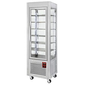 Diamond SNE/GB-A5-R2 Stainless Steel Panoramic Ventilated Display Freezer, 360 Litres