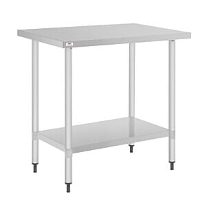 Nisbets Essentials CH059 Nisbets Essentials Self Assembly Stainless Steel Table 800 x 600mm