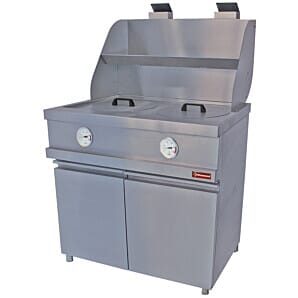 Diamond MIKA/2-MC Heavy Duty FreestandingGas fryer with 2 Round Basins