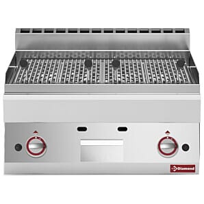 Diamond G65/GPL7T-N Lava Stone Gas Grill with Cast Iron Cooking Grid