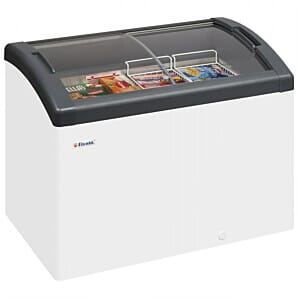 Elcold Focus106 Sliding Curved Glass Lid Chest Freezer 270ltrs