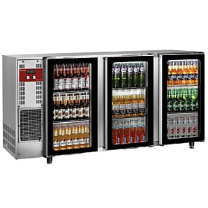 Diamond TAVX/3G-R2 Hinged Glass Triple Door Stainless Steel Bottle Cooler, 579 Litres