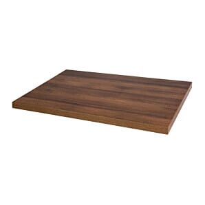 Bolero Pre-drilled Rectangular Table Top Rustic Oak - DT442