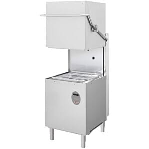 Diamond WR-LVCP-12 500mm Basket Passthrough Hood Dishwasher, 18 Plate Capacity
