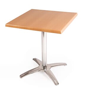 Bolero SA224 Square Beech Tabletop and Base